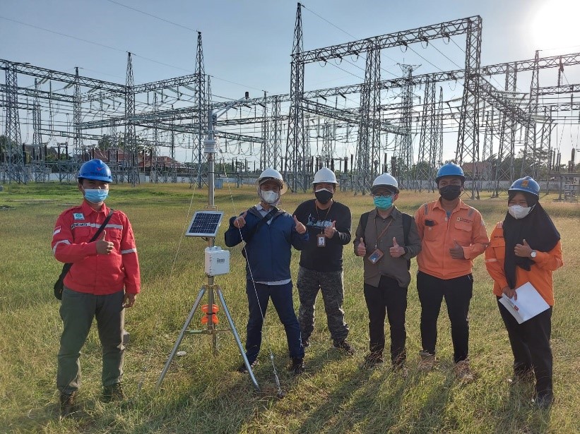 Pemasangan weather station