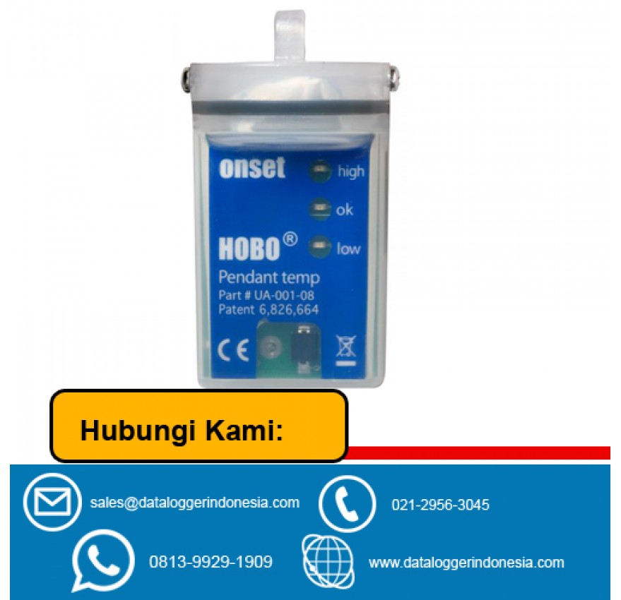 UA-001-08 8K Pendant® Temperature/Alarm (Waterproof) Data Logger